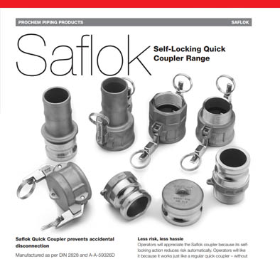 Saflok Self Locking quick couplings